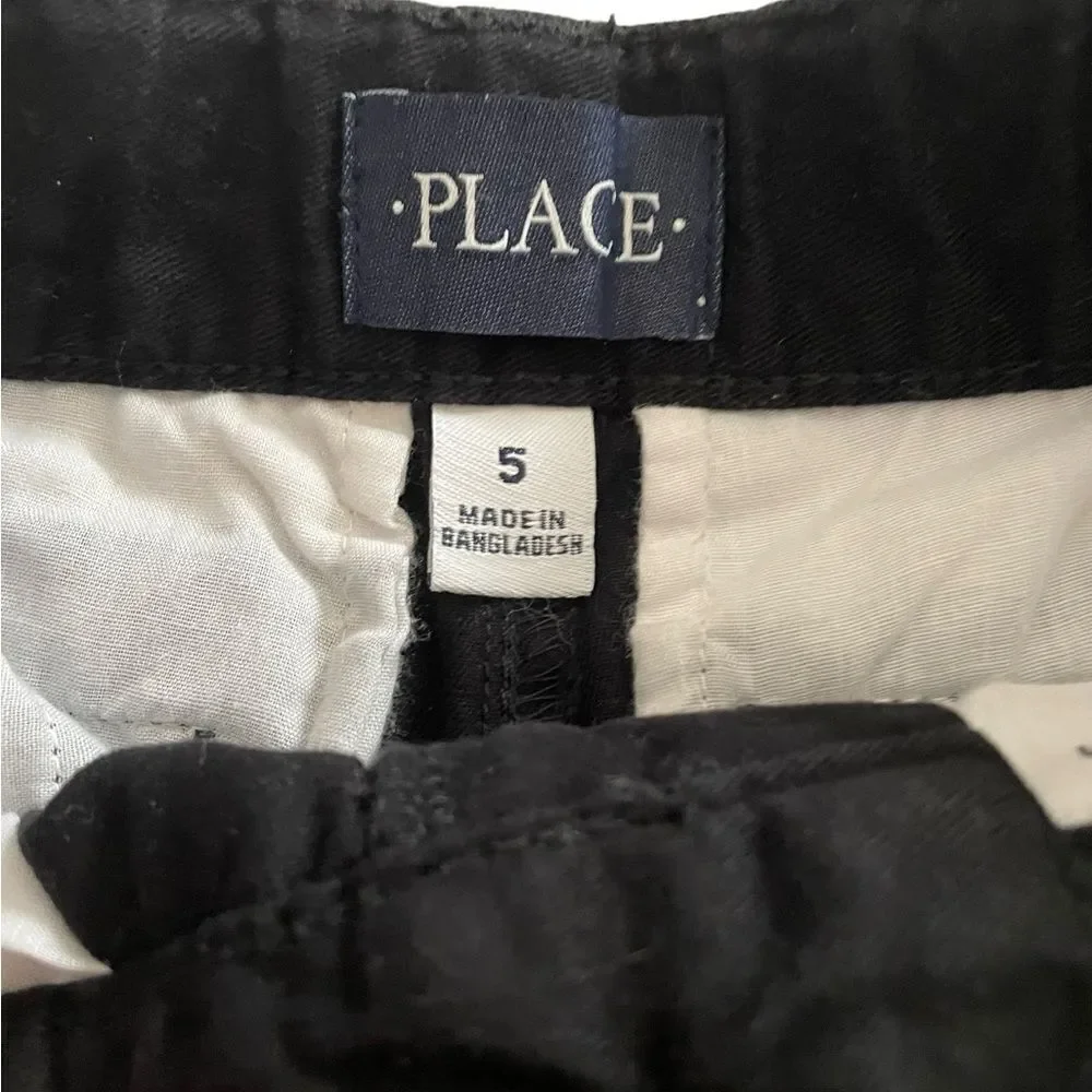 BOYS BLACK SHORTS BY CHILDREN PLACE,‎ sz 5